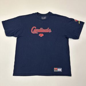 St. Louis Cardinals Shirt Adult XL Extra Large Nike Center Swoosh MLB Logo Men